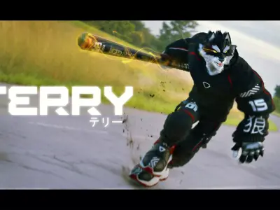 Stylized Male Furry Game Character - Terry Low-poly 3D model