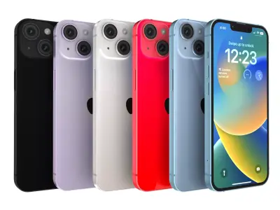 iPhone14 Full Colors 3D model