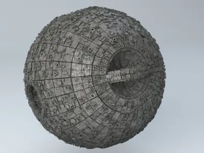 Sci-Fi Shapes - The Amulet Low-poly 3D model