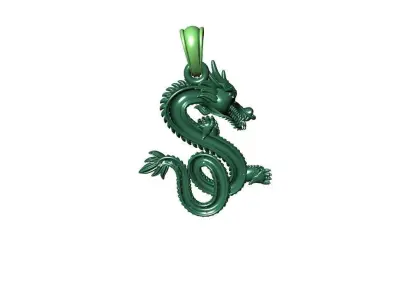 Pendant Dragon Jewelry Files 3D print model