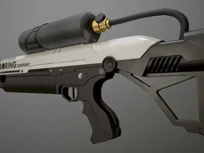 Flame Thrower  Low-poly 3D model