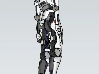 Robot Loki M1 Mass Effect Low-poly 3D model