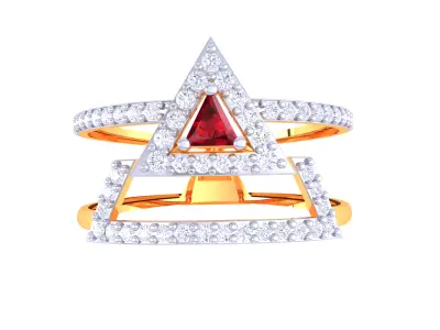 Women Ring  Render 3dm STL OBJ FBX Details 3D print model 142
