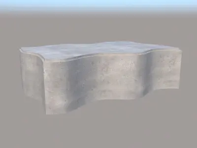 Curved Brick - Curved Cobble 3D model