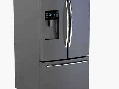 Samsung RF263BEAESG AA French Door Refrigerator 25 cu ft 3D model