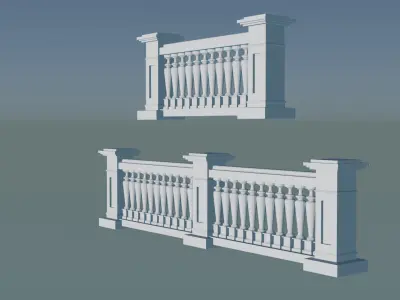 Classic Balustrade 3D print model