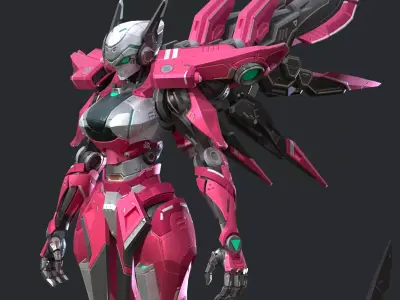 Maneuvering gundam 3D model