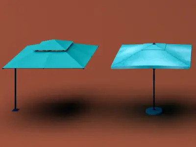 patio umbrella 02 3D model