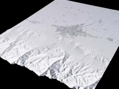 Bishkek Kyrgyzstan City Landscape 3D Model 3D model