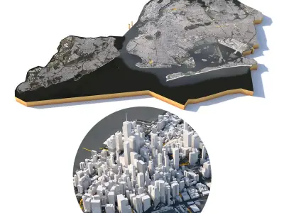 New York City USA 3D model purchase