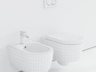 Ceramica Cielo Smile Wall-Hung WC Low-poly 3D model