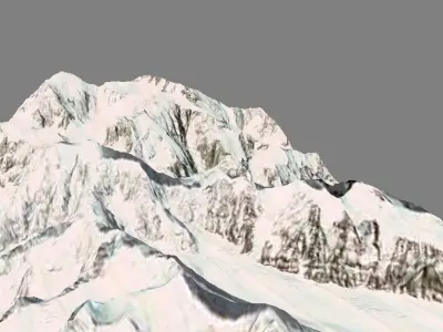 Denali Deenaalee McKinley Mount 3d model Low-poly 3D model