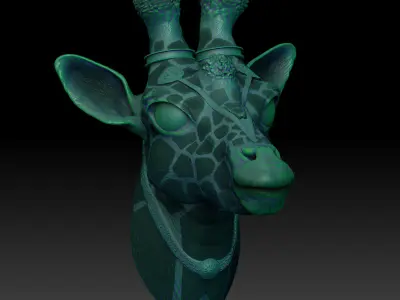 Fantasia Fauna-Girikirti-Giraffe 3D Model 3D print model