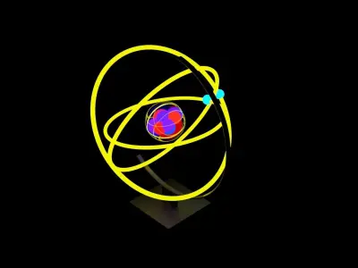 atomic animated project 3D model