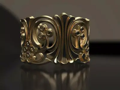FALANGE RING 3D print model