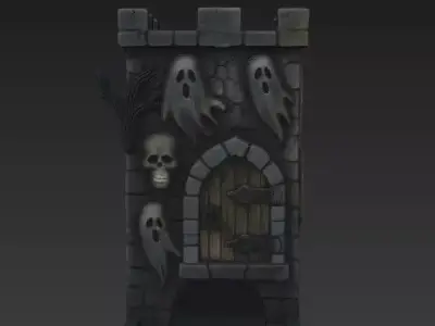 Gothic Haunted Dice Tower 3D print model