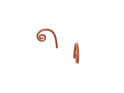 Butterfly Headgear v2 003 Low-poly 3D model