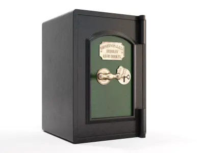 Vintage Floor Safe 3D model