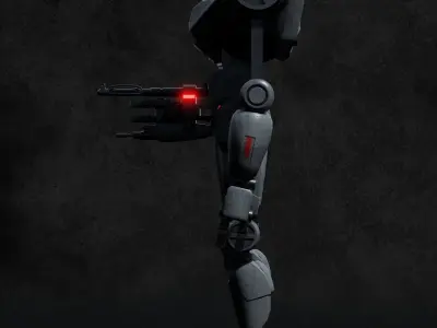 Star Wars Rebels Darktrooper Sentry Low-poly 3D model
