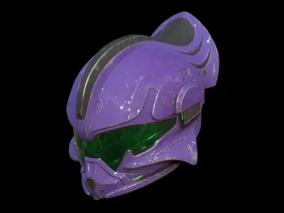 Helioskrill helmet with attachment 3d print file 3D print model