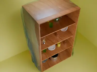 kitchen cabinet 3D model 4