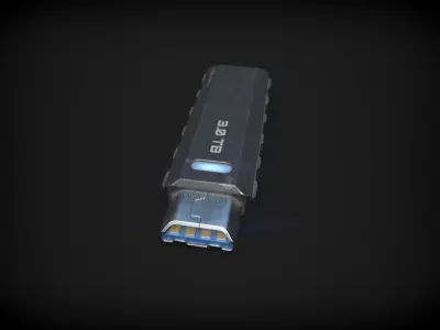 Sci-Fi USB Drive - PBR 3D model