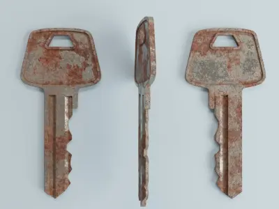 Key 2 metal 3D model