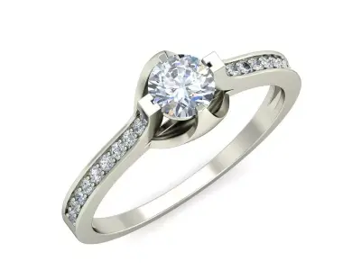Women Ring  Render 3dm STL OBJ FBX Details 3D print model 338