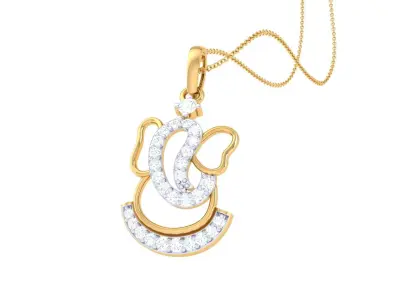 Spiritual Ganesha Pendant 3D print model