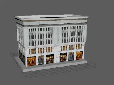 building low poly model Low-poly 3D model