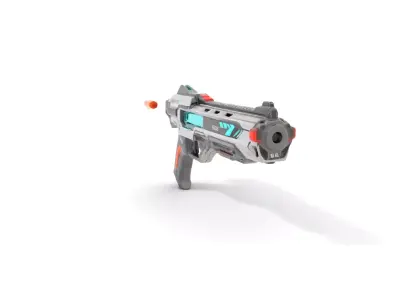 Neon Blaster SciFi model pack Low-poly 3D model