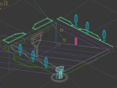 Space-garage entrance 3D model