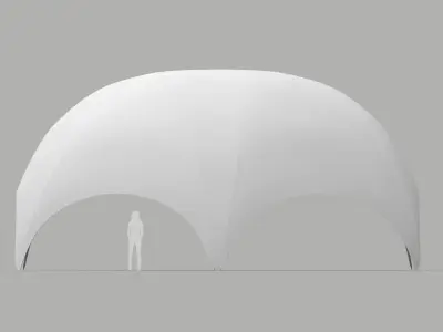 Hexadome and Crossover Tents 3D model