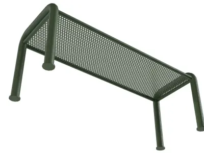 Park Bench 09 Low-poly 3D model