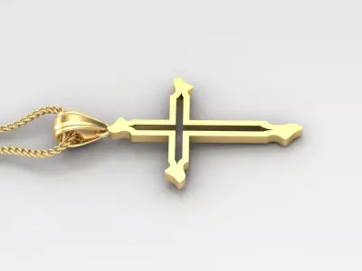 Cross Light Gold 4CP056 3DM STL 3D print model purchase