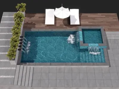 SWIMMING POOL NO83 A 3D model