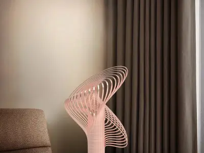Table Lamp 3D print model 5