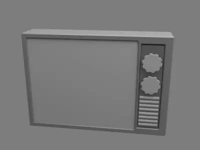 Sci-fi Television  Low-poly 3D model