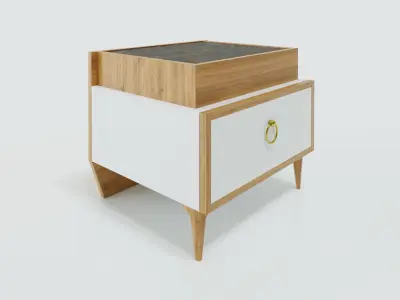 cabinet wardrobe with mirror doors 3D model