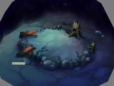 Low Model - Snow White Curses Forest 02 3D model