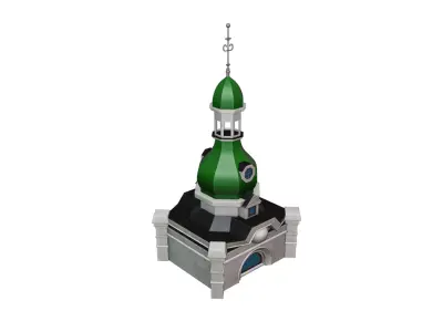 Building Architecture Element Textured Base Mesh 09 Low-poly 3D model