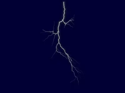 Realistic 3D Lightning CA-05 Low-poly 3D model