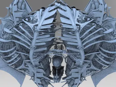 Fantasy Pirate Ship Hive station 3D model