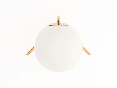 Table Lamp Low-poly 3D model 6