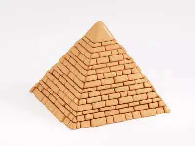 Pyramid Low-poly 3D model