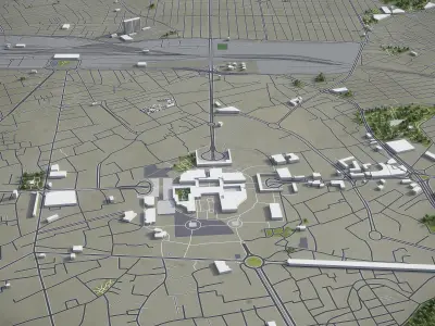 Mashhad Low-poly 3D model