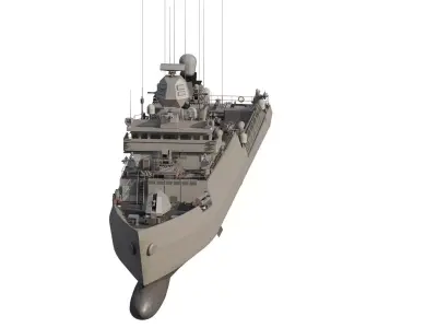GREEK NAVY MULTIPURPOSE MISSILE BOAT 3D model