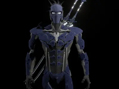 Hunter X humanoid 3D model