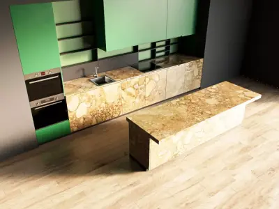 120-Kitchen12 matte 10 3D model