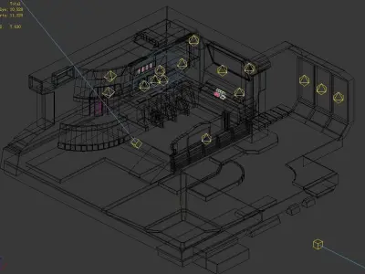 Repair shop indoor 30 3D model